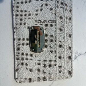 Michael Kors White Card Holder